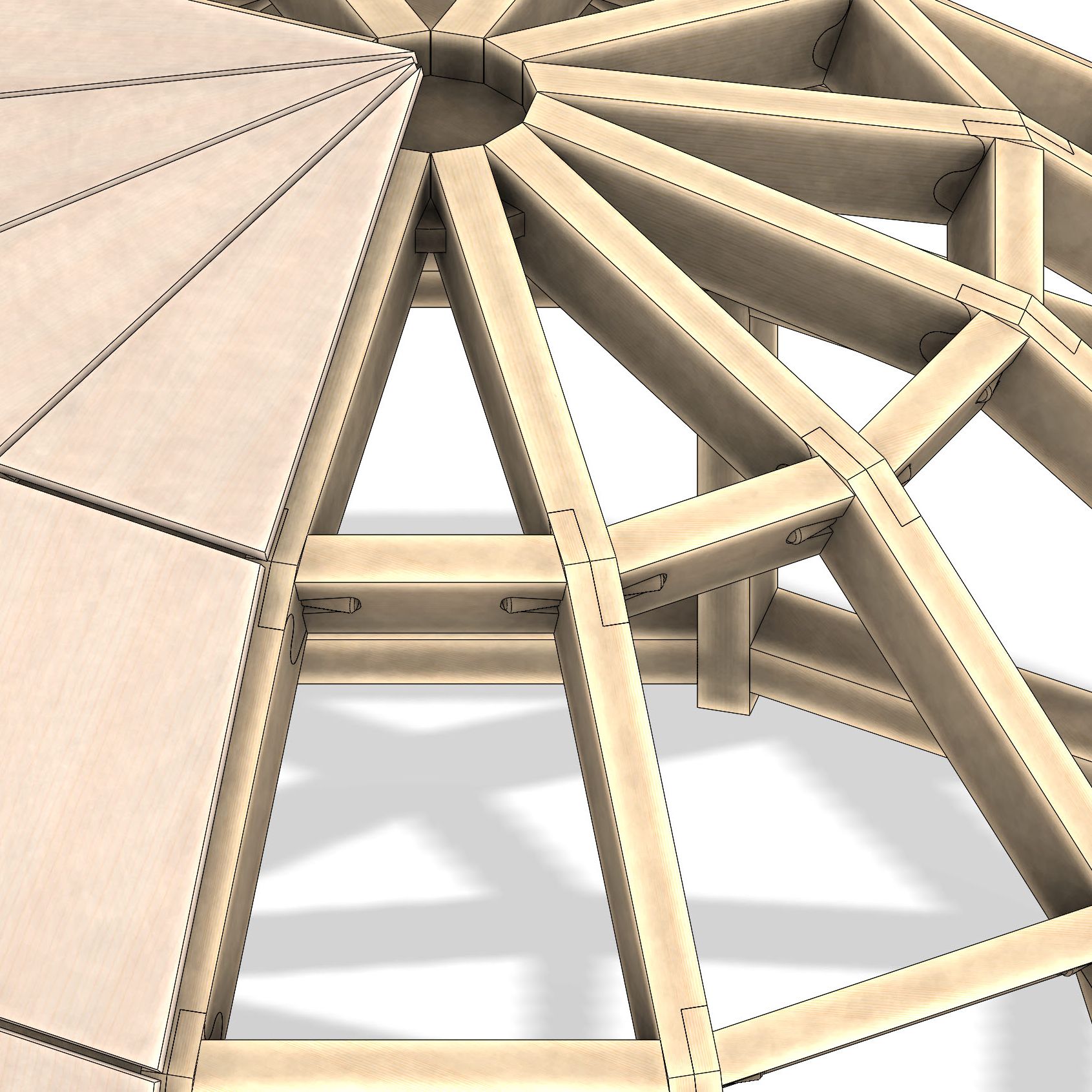 Układ biurka domu kopułowego KOMBODOM M - obrazek 5