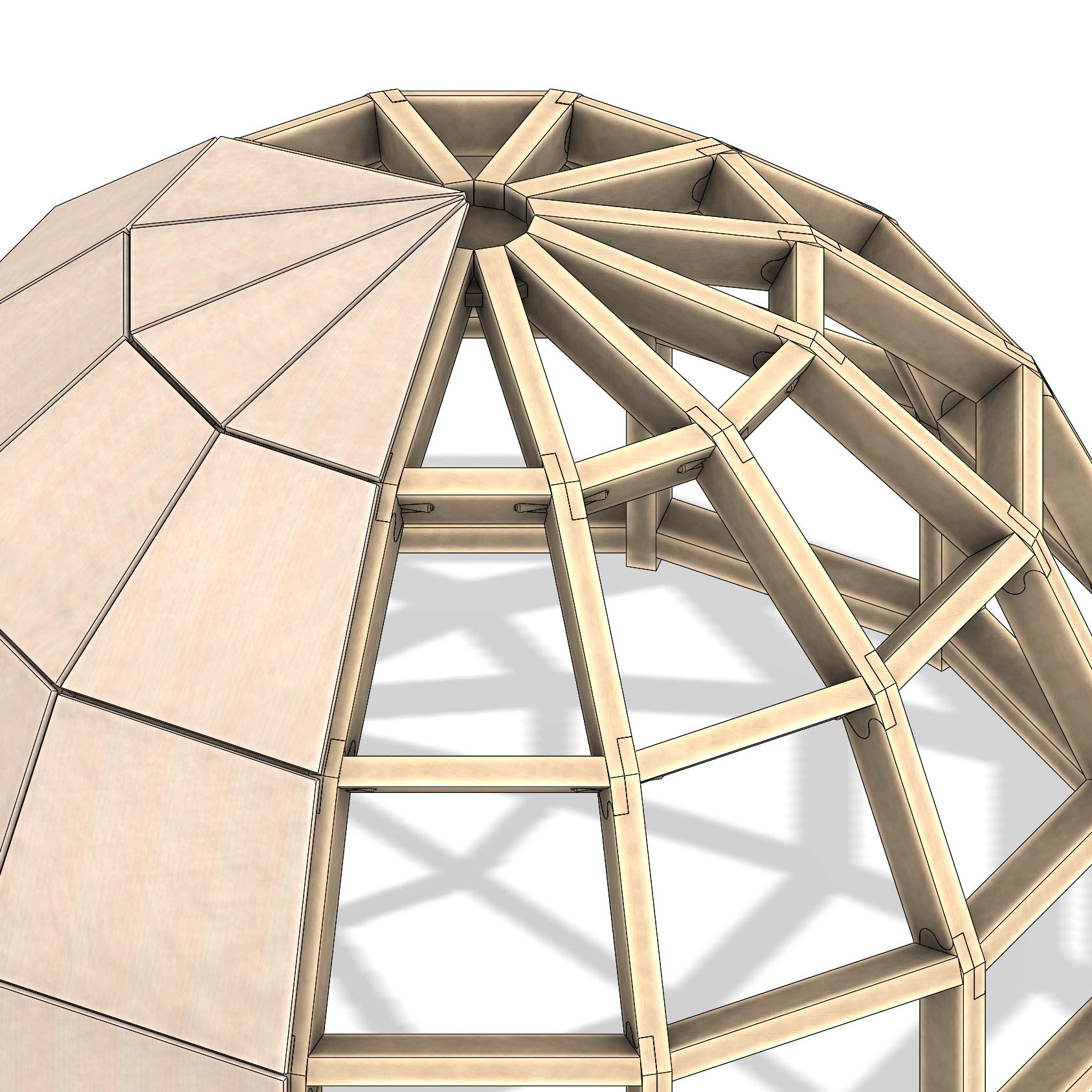 Układ biurka domu kopułowego KOMBODOM M - obrazek 3